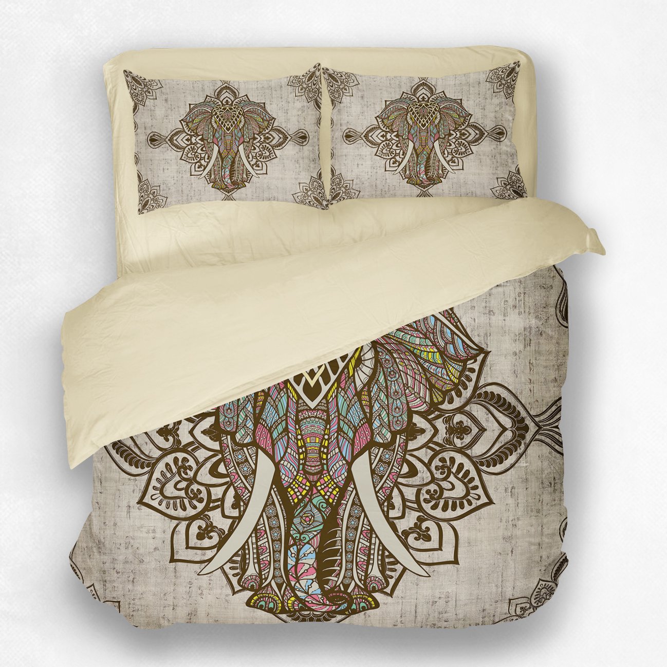 Amazon Com Elephant Bedding Bohemian Duvet Cover Set