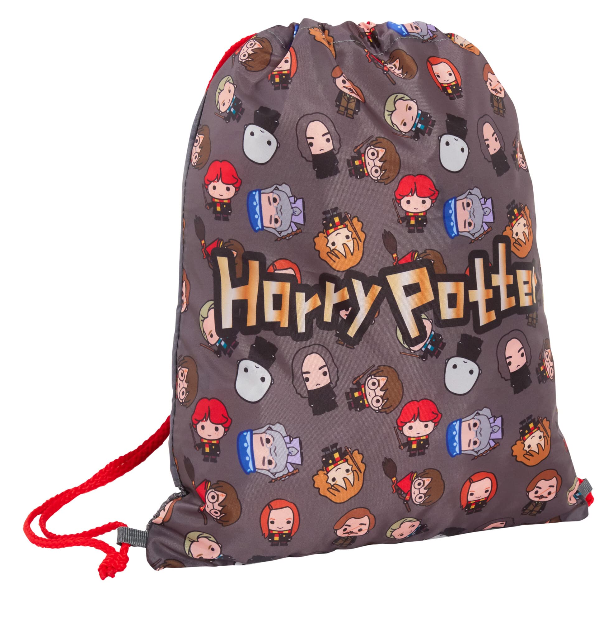 Harry Potter Chibi Drawstring Bag Kids PE Kit Gym Bag Childrens Trainer Swim Bag School Nursery Backpack