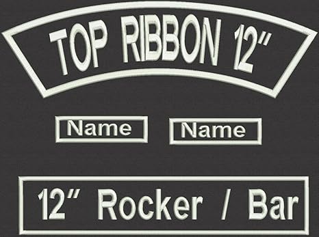 Amazon Com Top And Bottom Custom Rocker Set Patch For Motorcycle