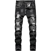 FREDD MARSHALL Boy's Skinny Fit Ripped Destroyed Distressed Fashion Kids Denim Jeans Pants