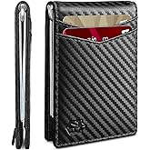 Zitahli Wallet for Men-6 Slots ID Window-Mens Wallets-Slim Wallet Classic Spring Money Clip RFID Blocking-Gift for Men