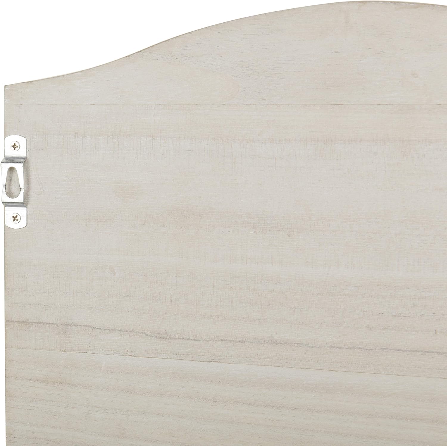 MyGift 2-Pocket Wall Mounted Shabby Beige Wood Mail Sorter with Key Hooks : Office Products