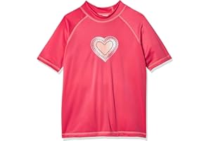 Kanu Surf Girls' Karlie Rash Guard UPF 50+ Sun Protection Short Sleeve Swim Shirt