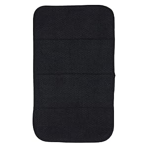 All Clad Textiles Reversible Fast-Drying Mat, 16-Inch x 28-Inch, Black