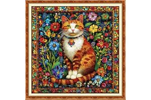 DMCXART Counted Cross Stitch Kits for Adults Needlepoint Kits Unprinted Cross Stitching Embroidery Kit 11CT Cross Stitch Supp