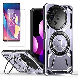 vbsyuwsa for TCL 50 XL 5G Case with Tempered Glass
