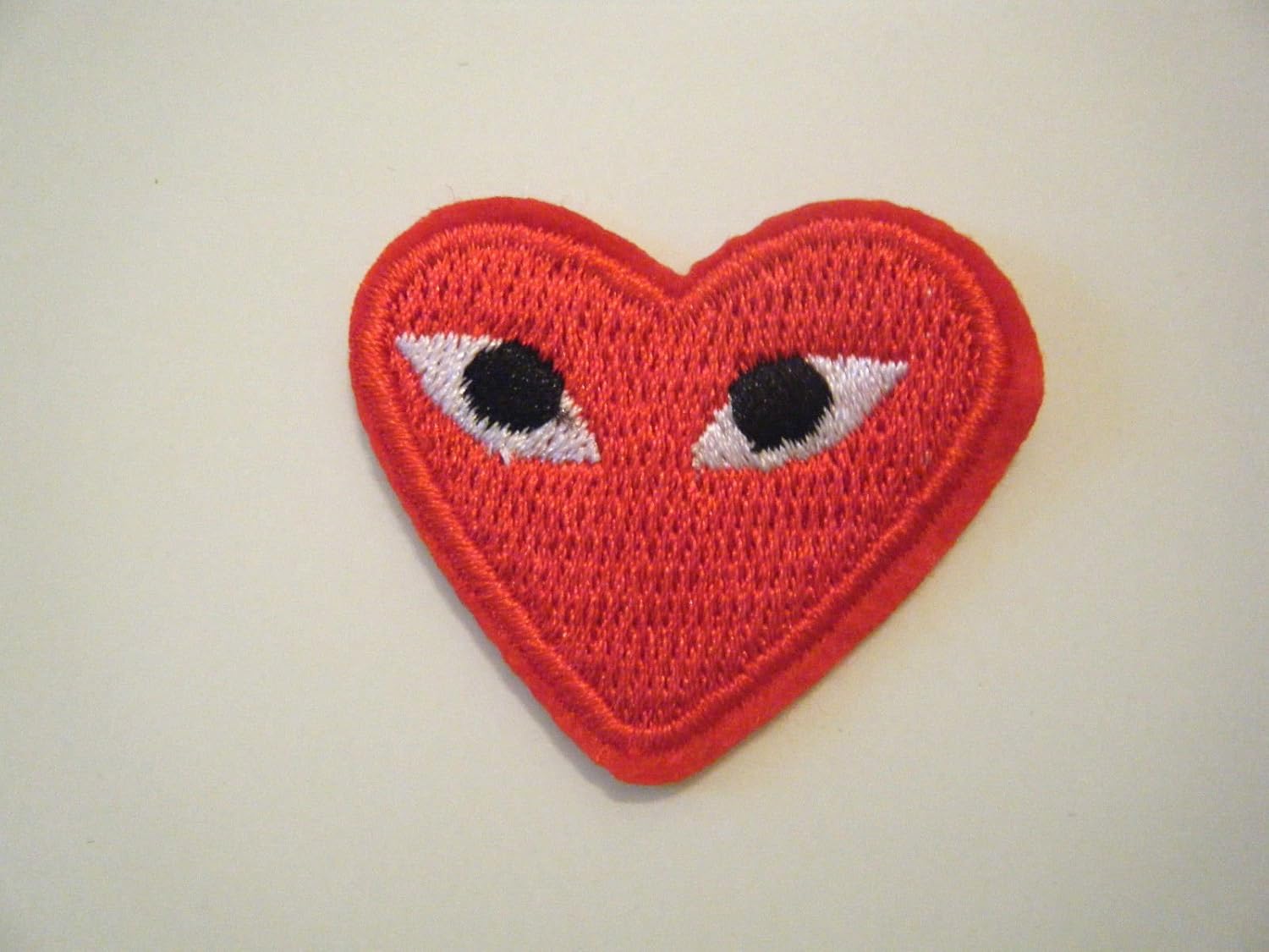 comme des garcons embroidered patch