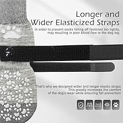 EXPAWLORER Anti Slip Dog Socks to Prevent Licking