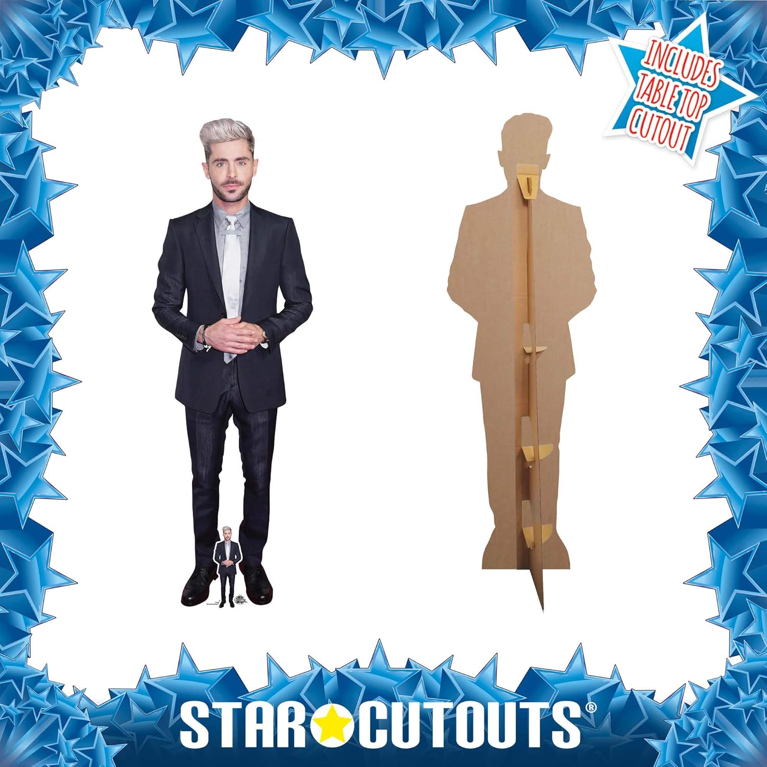 Star Cutouts Ltd CS878 Zac Efron Actor Lifesize Cardboard Cutout with