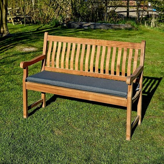Destiny Bankpolster 110 cm ANTHRAZIT Kissen Auflage für Gartenbank Bank Polster