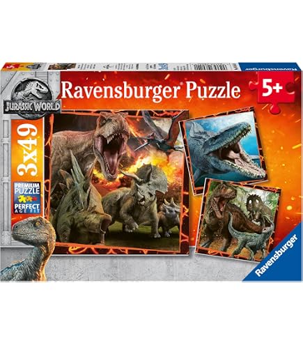 Ceaco Prehistoria Jurassic Forest 300 Piece Jigsaw Puzzle – Oversized Family Puzzle, Made In USA - View #9