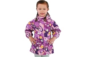 JAN & JUL Waterproof Fleece Lined Rain Jacket, Raincoat for Kids