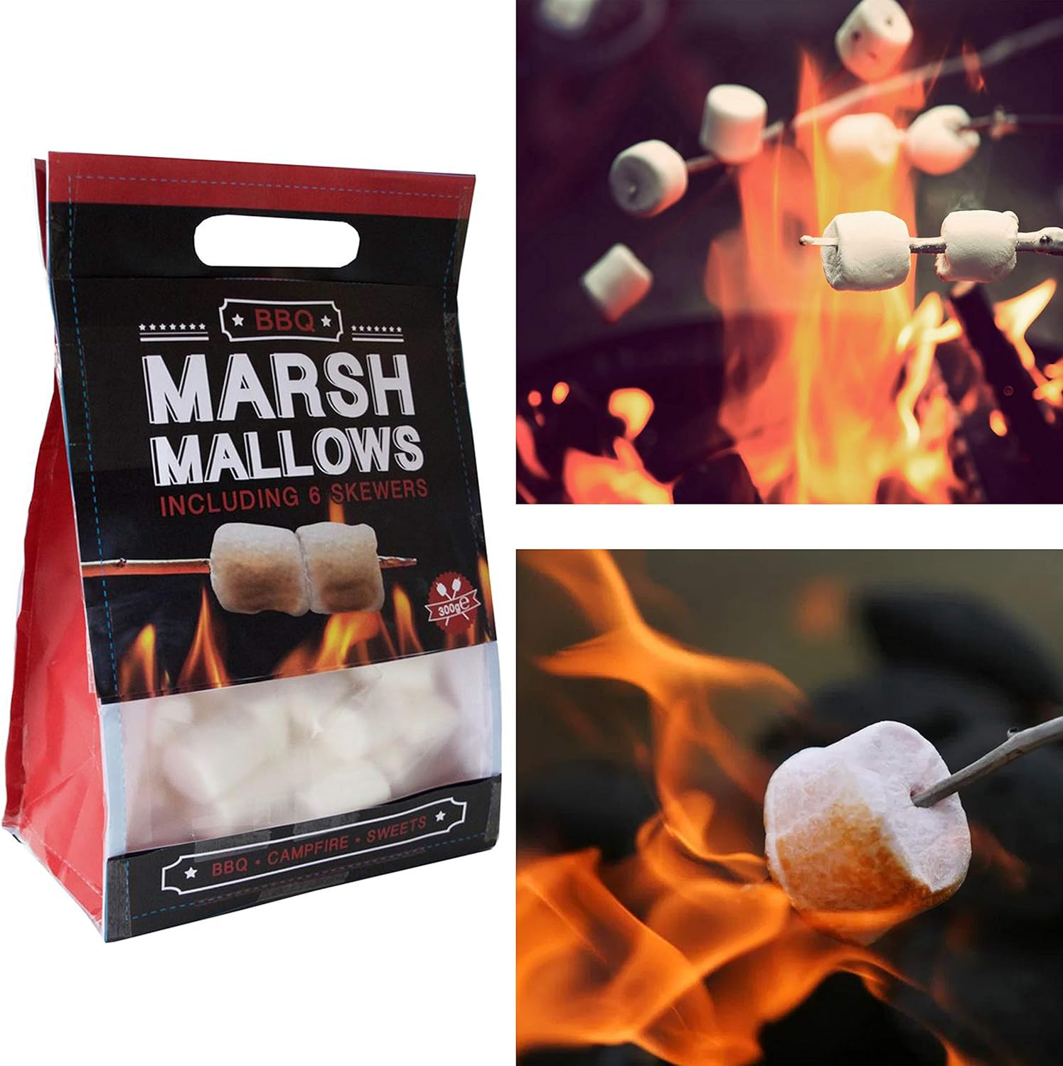 Becky´s 300g Marshmallows Classic, ungefärbt inklusive 6