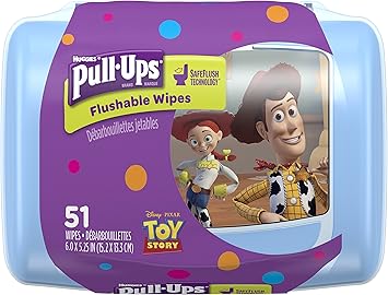 pull ups flushable wipes