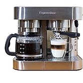 Espressione Combination Stainless Steel Espresso + Coffee Maker, 10 cups