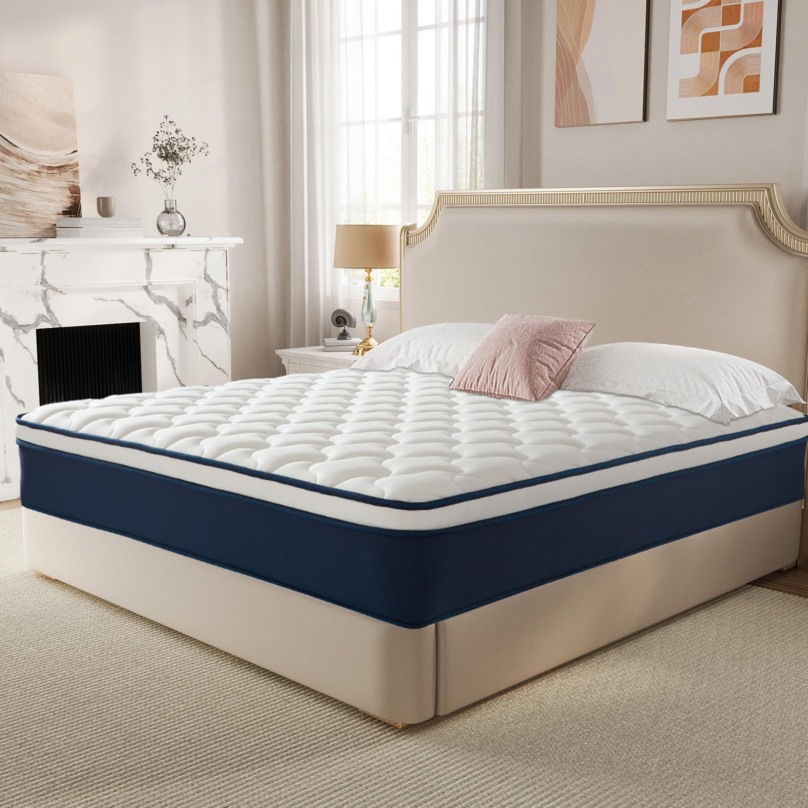 Photo 1 of Kesyup Full Size 14 Inch Gel Memory Foam Mattress, Luxury Soft Plush Cooling Mattress for Pressure Relief & Back Support, CertiPUR-US Certified, Breathable Motion Isolation