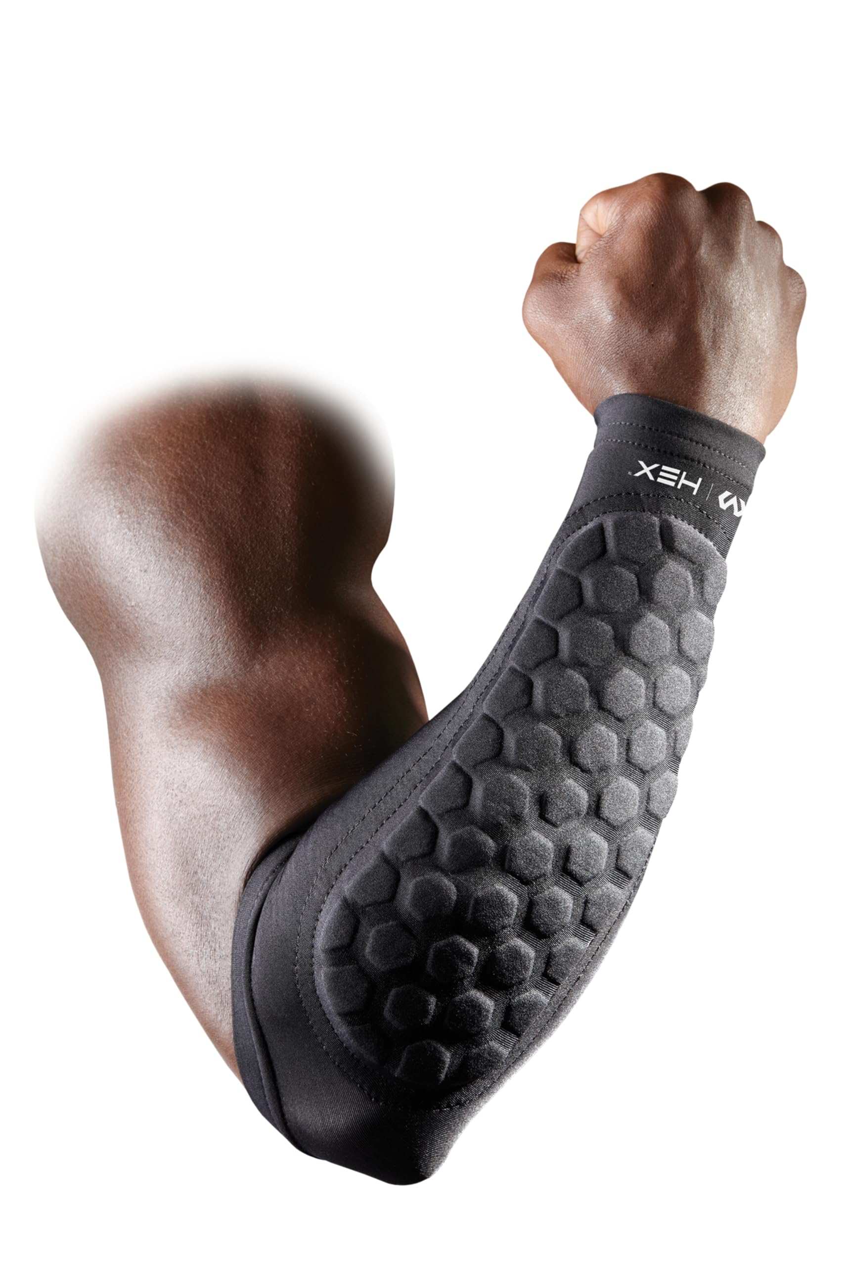 McDavid 651 Hex Forearm Compression Sleeve for Arm Protection and Support — Ideal for Rugby, Basketball, Football, Weightlifting and More (One Pair)