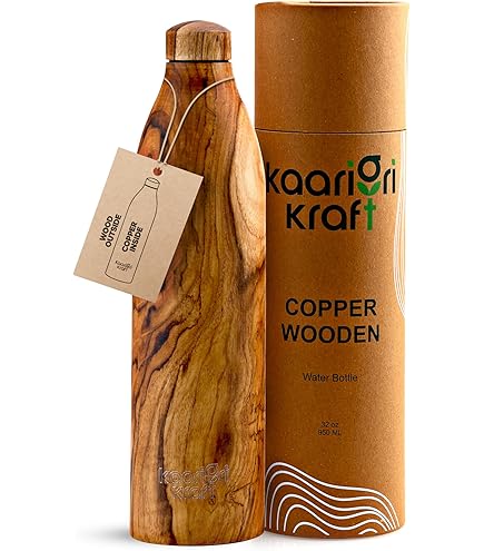 AVA DESIGNZ CLEO HOME-Botella ayurvédica de agua de cobre 100 % puro
