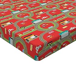 Ambesonne Car Race Track Fitted Sheet, Circuit