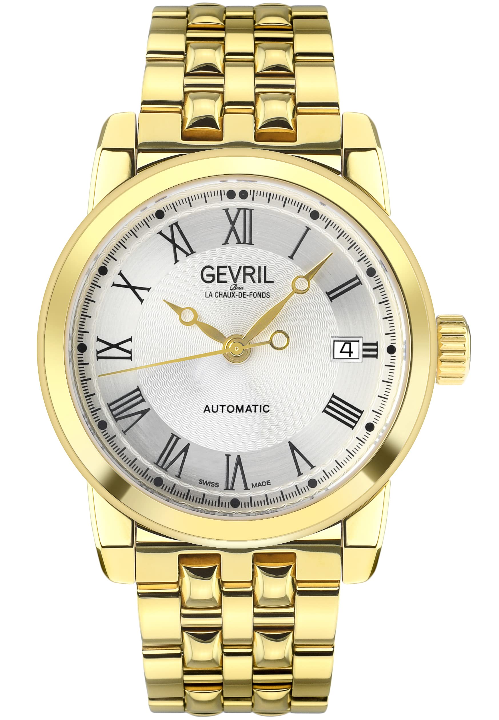 Photo 1 of Gevril Men's Madison Swiss Automatic Watch, Stainless Steel with Deployment Buckle