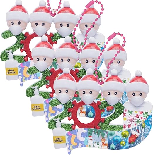 Amazon Com Christmas Ornaments 2020 For Kids Christmas Tree Ornaments Christmas Ornament Kit Covid Quarantine Christmas Decorative Kit Xmas Tree Hanging Ornaments Family Adults Christmas Decor 3 Pack Kitchen Dining