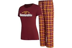 Concepts Sport Women's NFL Arctic T-Shirt & Flannel Pants Sleep Set