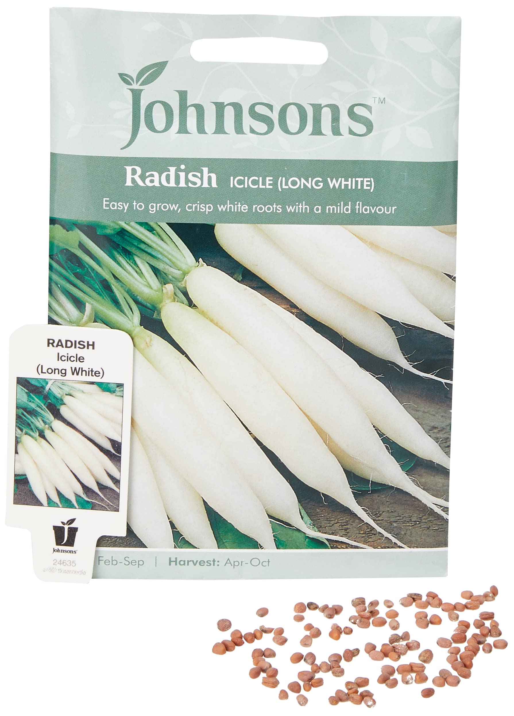 Johnsons Radish Icicle (Long White)
