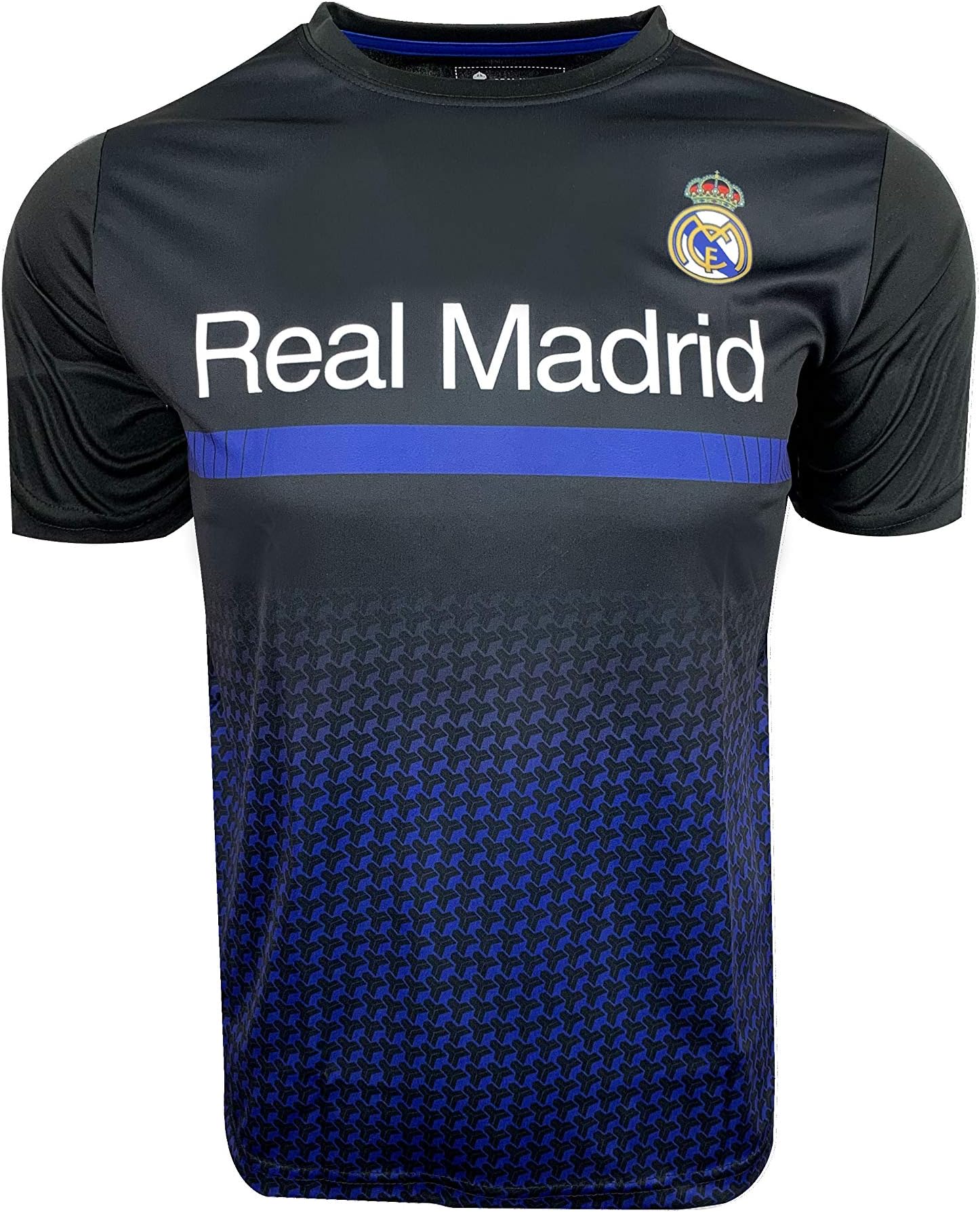 Real Madrid Black T-Shirt for Kids, Real Shirt (Youth X-Large 13-15 Years)