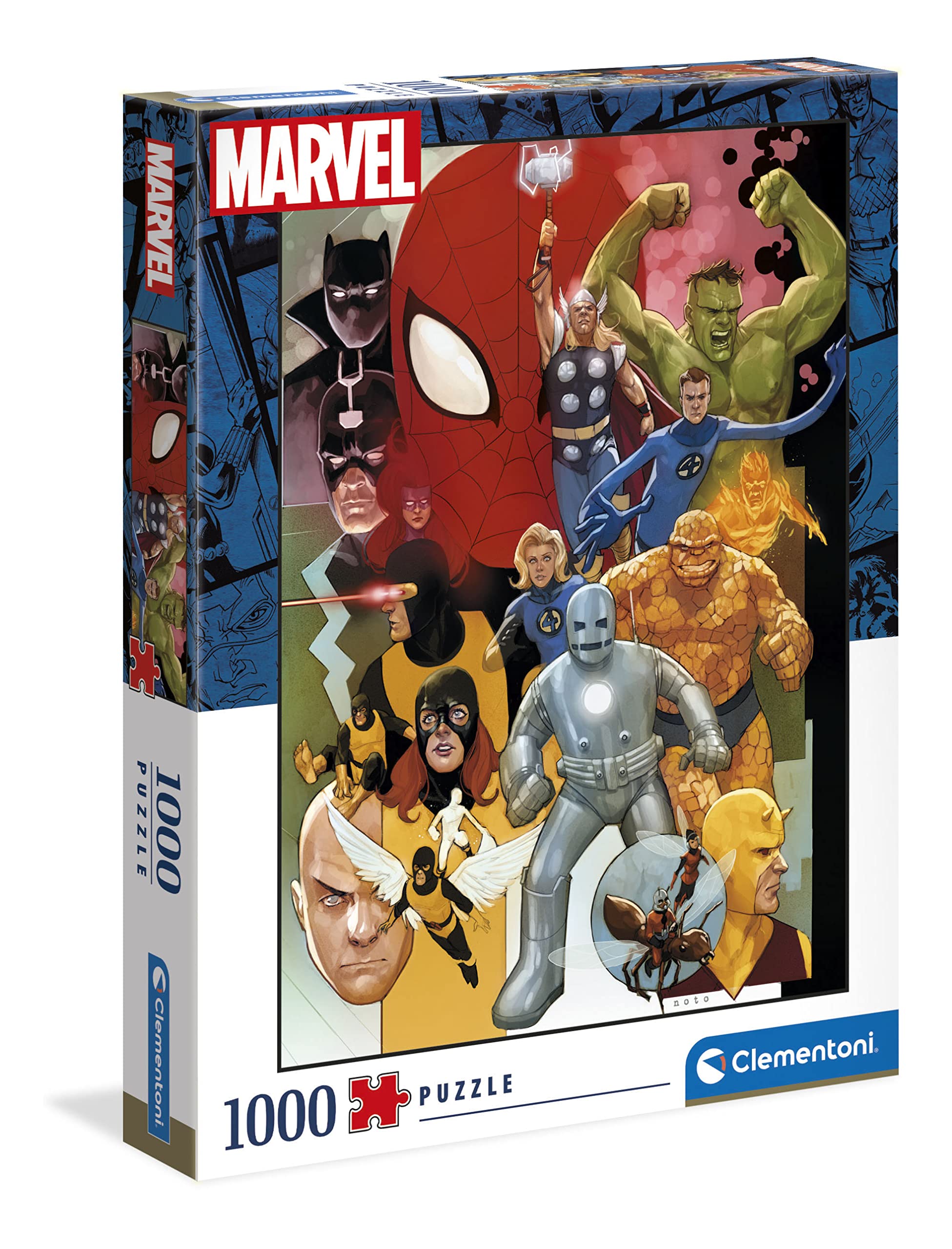 Clementoni Collection 39612, Marvel 80 Puzzle for Adults and Children - 1000 Pieces, Ages 10 Years Plus Multi-coloured