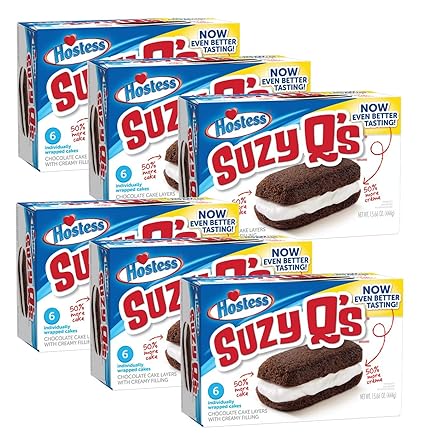 Hostess Suzy Q S Case Of 6 She S Back Amazon Com Grocery Gourmet Food