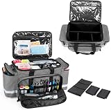 Damero Medical Bag Gray, Emergency Bag with 2 Pouches & Multi Pocket Storage view 2