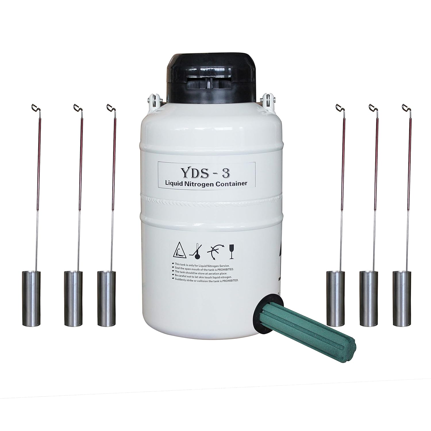 HFS (Tm) 3 L Cryogenic Container Liquid Nitrogen Ln2 Tank with Straps