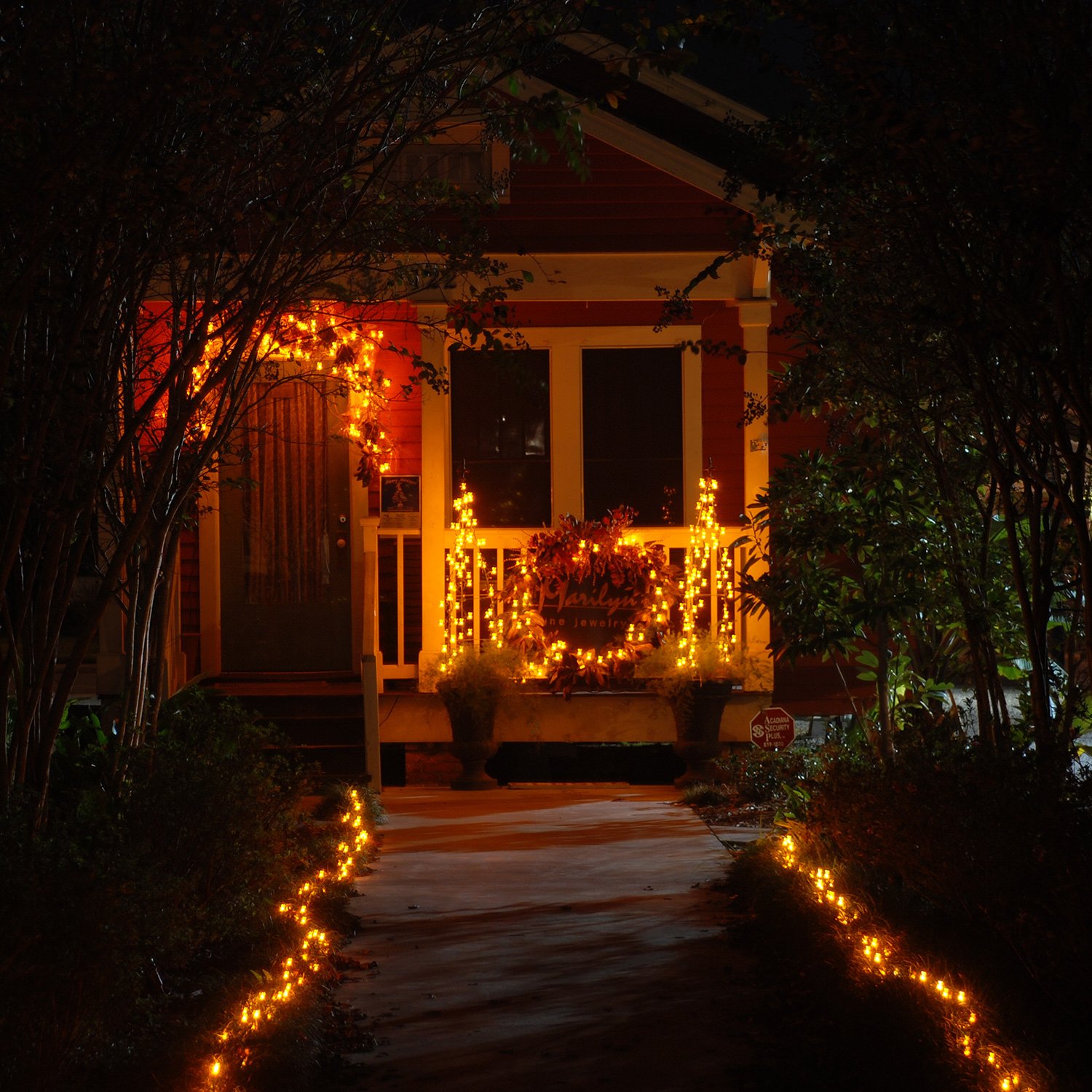 Copper Wire String LED Fairy Lights - Qoolife 16.4ft 50 Beads with 4 Combined Copper Wires Decorative Lights Battery Powered Multi Color String LED Lights for Bedroom, Decoration, Patio and Wedding