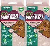 Rosewood 100 Premium Poop Bags 26x34cm 2 Pack Recycled Plastic Thick view 1