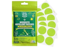 KICKOUTOR Mosquito Repellent Stickers for Kid and Adult 120 PCS Green Mosquito Patches Natural Eucalyptus Peppermint Citronella Stickers for Travel Camping Beach Hiking Anti Mosquito Bug Control