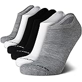 Tommy Hilfiger Mens No Show Socks - 6 Pack Cushioned Performance Stretch Athletic Low Cut Socks for Men