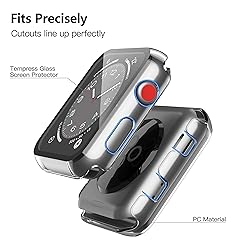 Misxi 2 Pack Hard PC Case with Tempered Glass