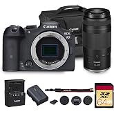 Canon EOS R7 Mirrorless Camera with 75-300mm Lens (5137C002) Bundle | For Wildlife &amp; Sports | 32.5MP APS-C Mirrorless Camera | 4K 60p Video | In-Body Stabilization + 64GB Memory Card + Camera Bag