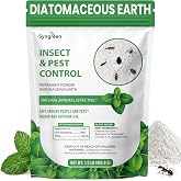 Diatomaceous Earth Food Grade Powder with Peppermint - Crawling Insect Killer for Bed Bugs, Roaches, Ants, Fleas - Indoor &amp; Outdoor Pest Control | Family &amp; Pet Safe | 1 lb