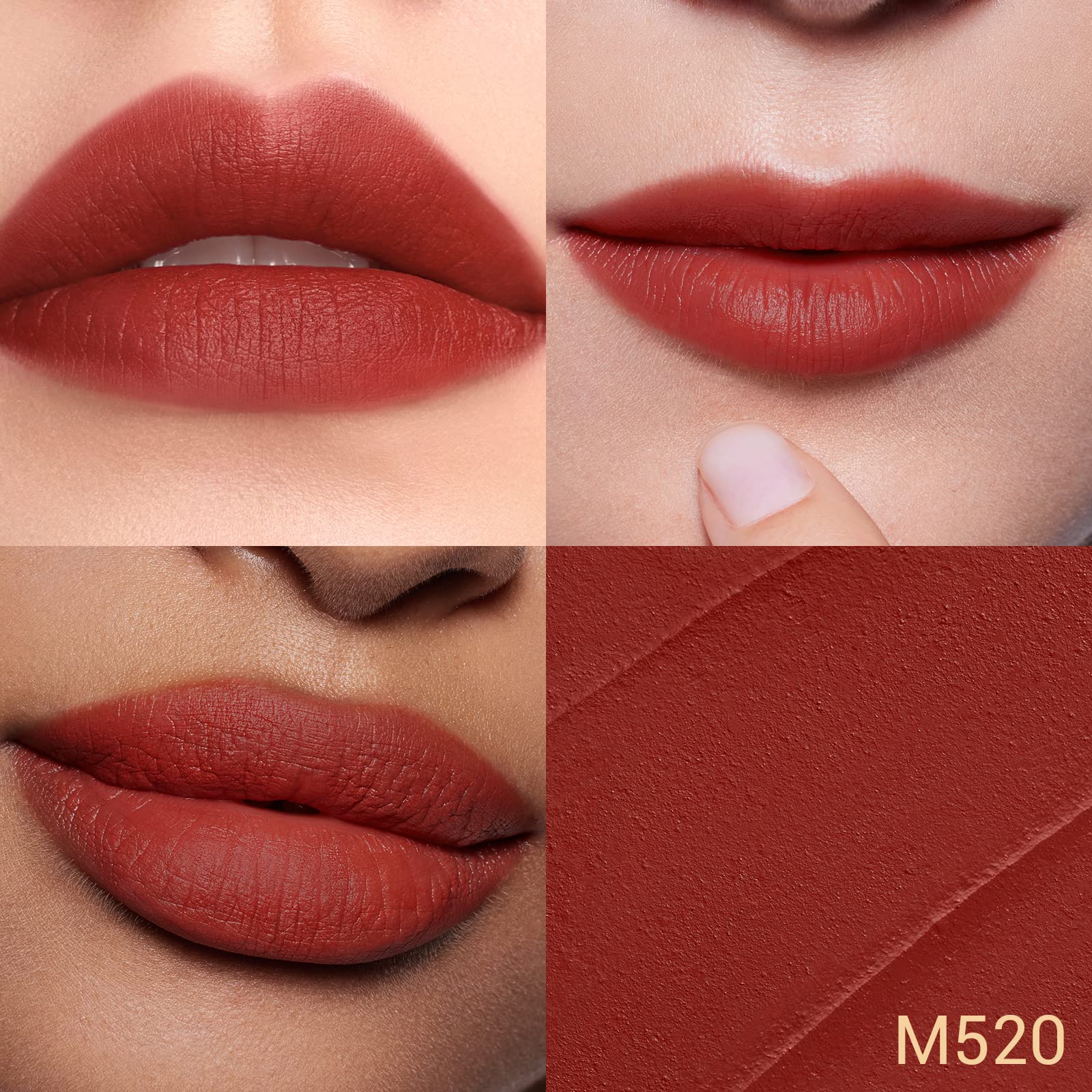 FLORASIS Blooming Rouge Love Lock Lipstick Long-Lasting Sculpting Lipstick Misty Matte Finish Lightweight Nourishing for Everyday Use (M520 I Love You)