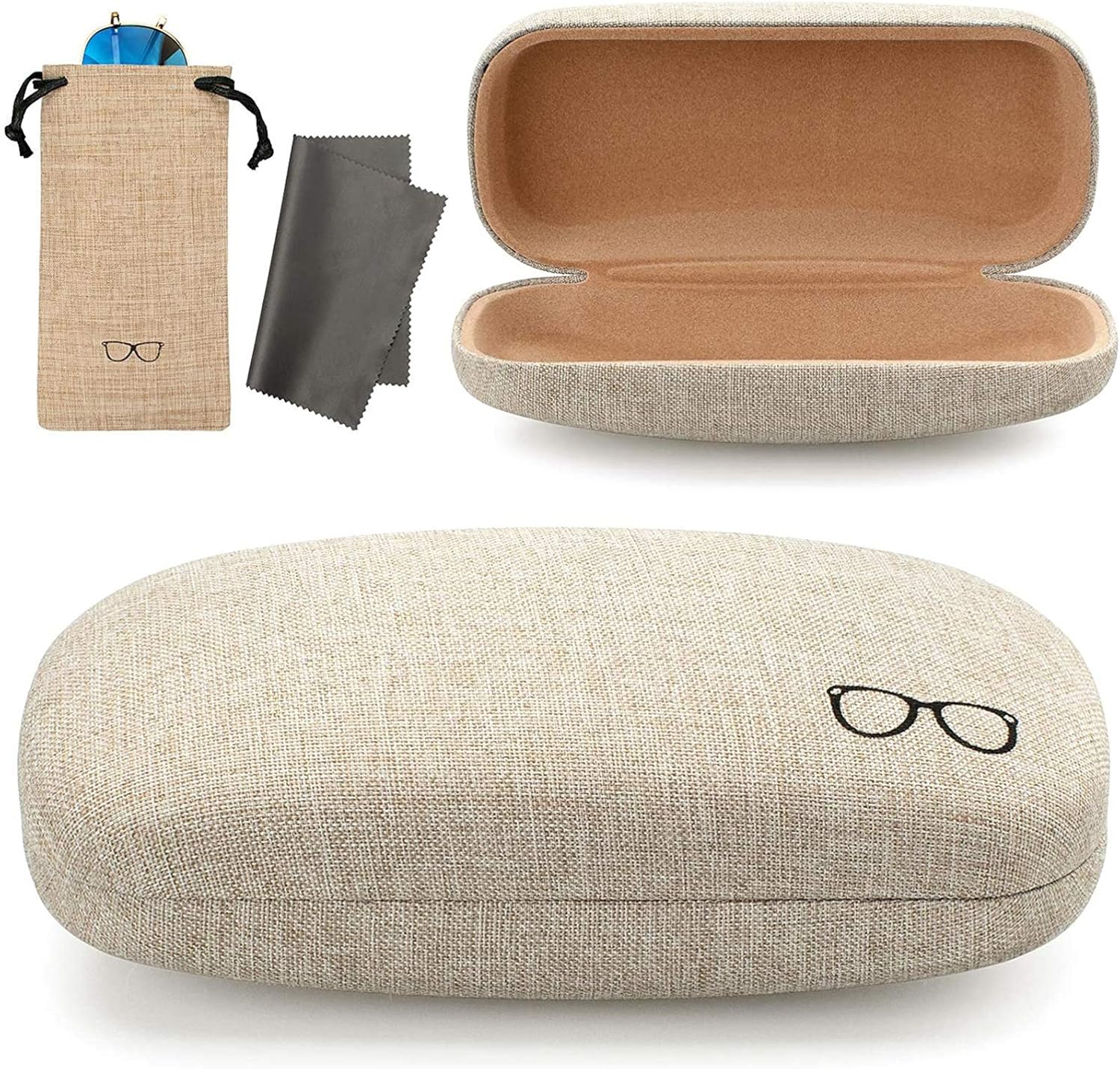 Eyeglasses Case Hard Glasses Case Elegant Pattern Glasses Case Portable