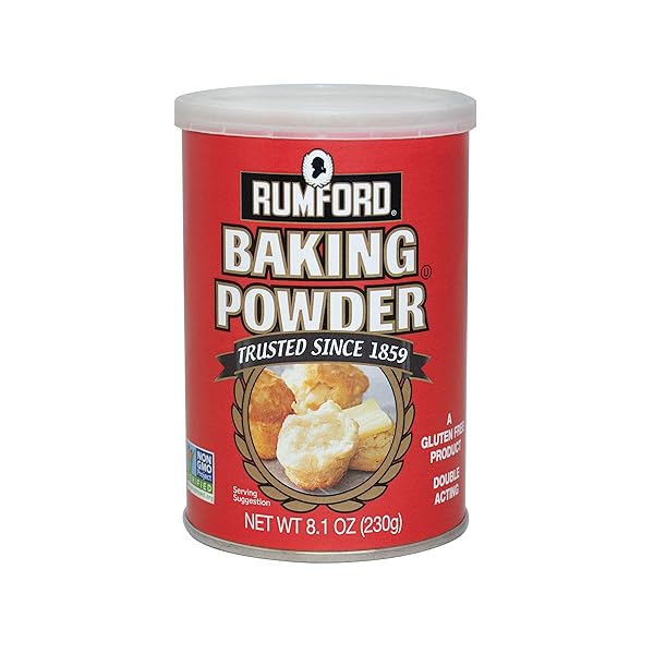 RUMFORD, DOUBLE ACTION BAKING POWDER, 8.1 OZ
