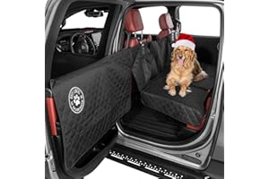 Ruff Liners Medium Back Seat Extender for Dogs, Black – As Seen on Shark Tank – Hard Bottom Platform for Cars, SUVs & Mid-Size Trucks, 400lb Support, Waterproof – Rigid Back Seat Cover for Dogs