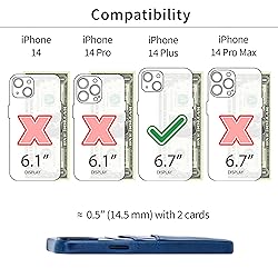 Dockem Card Case for iPhone 14 Plus with Built-in