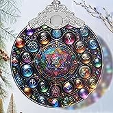 Alchemy Stained Glass Ornament - Christmas Ornament - Christmas Decorations for Tree - Holiday Present Ideas - Gift Exchange