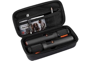 TOSICAM Case for JBL Dual Wireless Microphone Travel Storage Case,PartyBox Wireless Mic- Handheld Dual Mic Organizer Holds Receivers/Adapters/AA Batteries(Box Only)