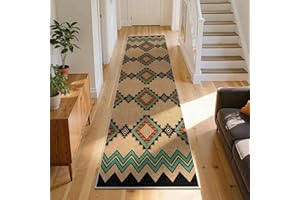 Western Runner Rug for Kitchen,2x8ft,Western Decor Country Farmhouse Hallway Runner Rug,Southwestern Aztec Tribal Entryway Ru