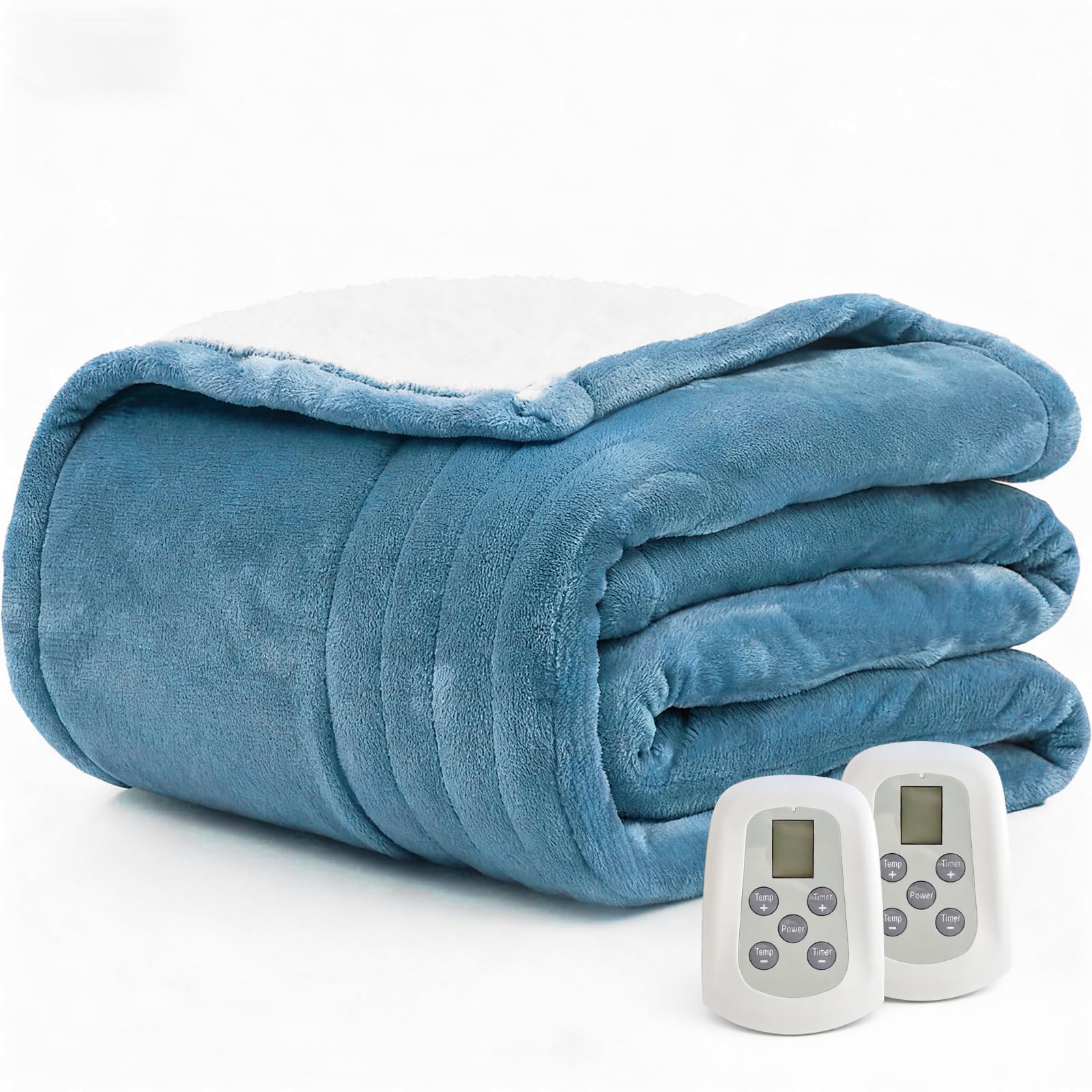 Photo 1 of ***USED***
Heated Blanket Electric Blanket Queen Size 84"x90" Fast Heating Electric Blanket with Dual Control 10 Heat Levels & 10 Hours Auto-Off Overheat Protection Cozy Soft Flannel Heated Throw Blanket