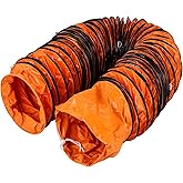 VEVOR Flexible PVC Ducting, 25 ft / 7.6 m, Portable High Performance PVC Duct Hosing, Fit for 12 Inch / 300 mm Diameter Exhau