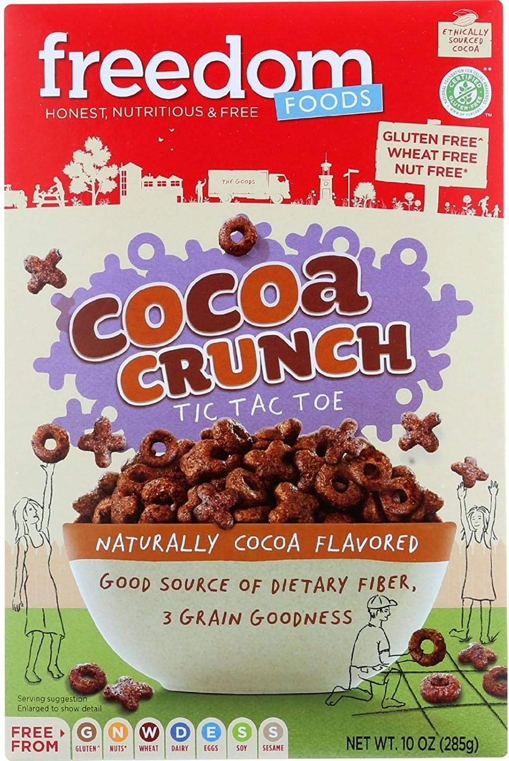 Freedom Foods Cereal - Cocoa Crunch - Gluten Free - 10 oz - case of 5